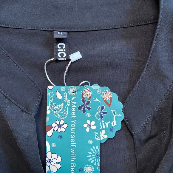 CiciBird Button Down Peplum Blouse - Picture 5 of 7